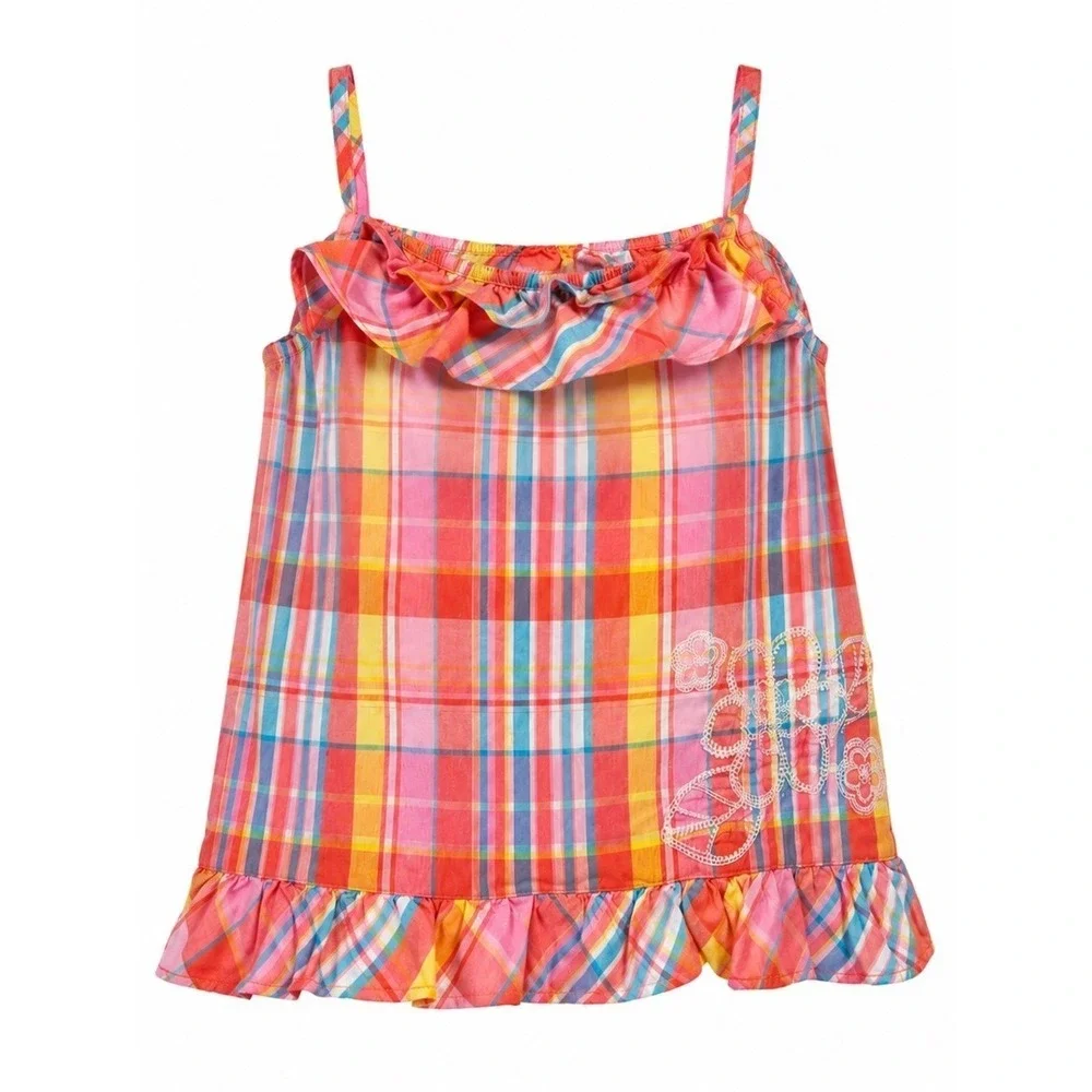 OshKosh Madras Plaid Sundress‎ Size 4T